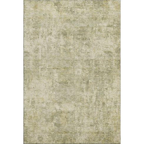 5' X 8' Sage And Beige Abstract Washable Area Rug With UV Protection