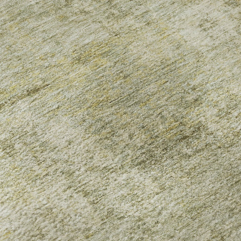 5' X 8' Sage And Beige Abstract Washable Area Rug With UV Protection