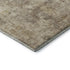 8' Taupe And Beige Abstract Washable Round Rug With UV Protection