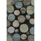 8' X 10' Black And Taupe Geometric Washable Area Rug With UV Protection