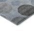 5' X 8' Blue And Gray Geometric Washable Area Rug With UV Protection