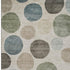 5' X 8' Khaki And Teal Geometric Washable Area Rug With UV Protection