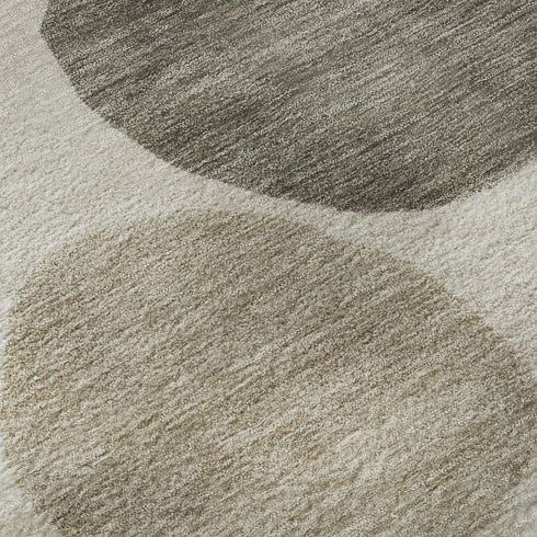5' X 8' Khaki And Teal Geometric Washable Area Rug With UV Protection