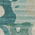 8' X 10' Teal And Ivory Abstract Washable Area Rug With UV Protection