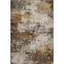5' X 8' Brown And Beige Abstract Washable Area Rug With UV Protection