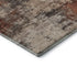 5' X 8' Rust And Beige Abstract Washable Area Rug With UV Protection