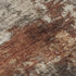 5' X 8' Rust And Beige Abstract Washable Area Rug With UV Protection