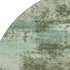 8' Sage And Fern Green Abstract Washable Round Rug With UV Protection