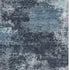5' X 8' Blue And Ivory Abstract Washable Area Rug With UV Protection