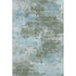 8' X 10' Sage And Sky Blue Abstract Washable Area Rug With UV Protection