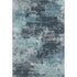 5' X 8' Teal And Aqua Abstract Washable Area Rug With UV Protection