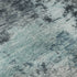 5' X 8' Teal And Aqua Abstract Washable Area Rug With UV Protection