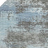 8' Taupe And Sky Blue Abstract Washable Round Rug With UV Protection
