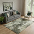 5' X 8' Brown And Beige Abstract Washable Area Rug With UV Protection