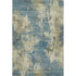5' X 8' Blue And Taupe Abstract Washable Area Rug With UV Protection