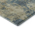 5' X 8' Blue And Taupe Abstract Washable Area Rug With UV Protection