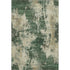 5' X 8' Fern Green And Beige Abstract Washable Area Rug With UV Protection