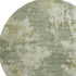8' Sage And Beige Abstract Washable Round Rug With UV Protection
