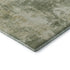 8' Sage And Beige Abstract Washable Round Rug With UV Protection