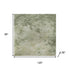 8' X 10' Sage And Beige Abstract Washable Area Rug With UV Protection