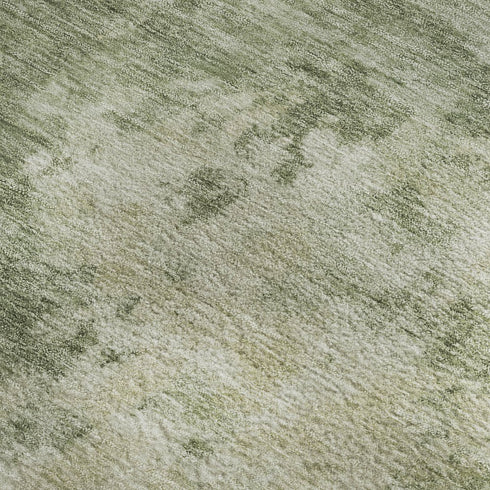 8' X 10' Sage And Beige Abstract Washable Area Rug With UV Protection