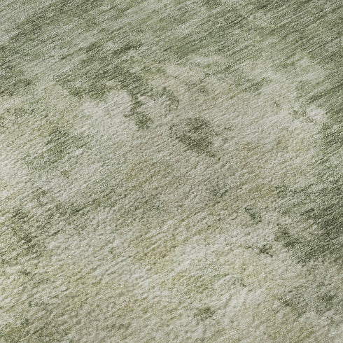 8' X 10' Sage And Beige Abstract Washable Area Rug With UV Protection
