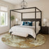 8' Terra Cotta And Beige Abstract Washable Round Rug With UV Protection