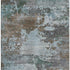 5' X 8' Brown And Blue Abstract Washable Area Rug With UV Protection