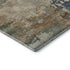 5' X 8' Blue And Beige Abstract Washable Area Rug With UV Protection