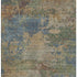 8' X 10' Denim Blue And Beige Abstract Washable Area Rug With UV Protection