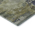 8' Purple And Beige Abstract Washable Round Rug With UV Protection