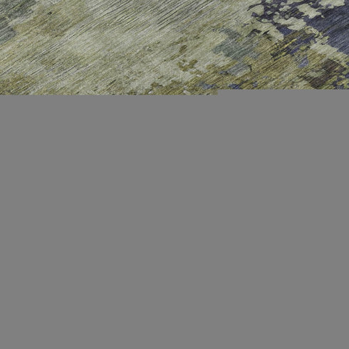 9' X 12' Purple And Beige Abstract Washable Area Rug With UV Protection