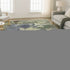 9' X 12' Purple And Beige Abstract Washable Area Rug With UV Protection