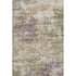 9' X 12' Beige And Purple Abstract Washable Area Rug With UV Protection