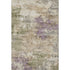 9' X 12' Beige And Purple Abstract Washable Area Rug With UV Protection