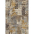 5' X 8' Brown And Beige Abstract Washable Area Rug With UV Protection