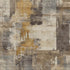 5' X 8' Brown And Beige Abstract Washable Area Rug With UV Protection