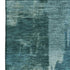 8' X 10' Teal And Aqua Abstract Washable Area Rug With UV Protection