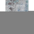 8' X 10' Turquoise And Gray Abstract Washable Area Rug With UV Protection