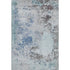 8' X 10' Turquoise And Gray Abstract Washable Area Rug With UV Protection