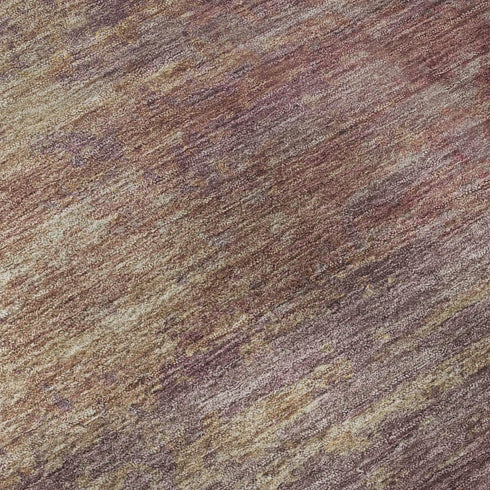 5' X 8' Merlot And Beige Abstract Washable Area Rug With UV Protection