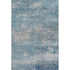 8' X 10' Sky Blue And Gray Abstract Washable Area Rug With UV Protection