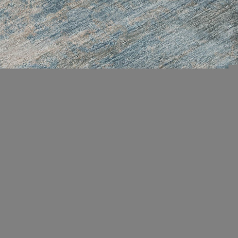 8' X 10' Sky Blue And Gray Abstract Washable Area Rug With UV Protection
