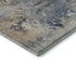 5' X 8' Denim Blue And Beige Abstract Washable Area Rug With UV Protection
