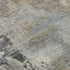 5' X 8' Denim Blue And Beige Abstract Washable Area Rug With UV Protection