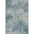 5' X 8' Teal And Taupe Abstract Washable Area Rug With UV Protection