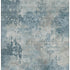 5' X 8' Teal And Taupe Abstract Washable Area Rug With UV Protection