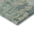 8' X 10' Teal And Linen Abstract Washable Area Rug With UV Protection