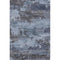 5' X 8' Blue And Charcoal Abstract Washable Area Rug With UV Protection