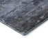 5' X 8' Blue And Charcoal Abstract Washable Area Rug With UV Protection